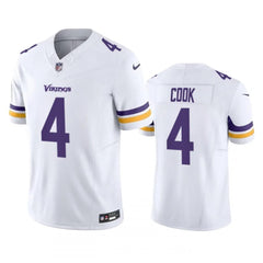 Men's Minnesota Vikings #4 Dalvin Cook White 2023 F.U.S.E. Vapor Untouchable Stitched Jersey 