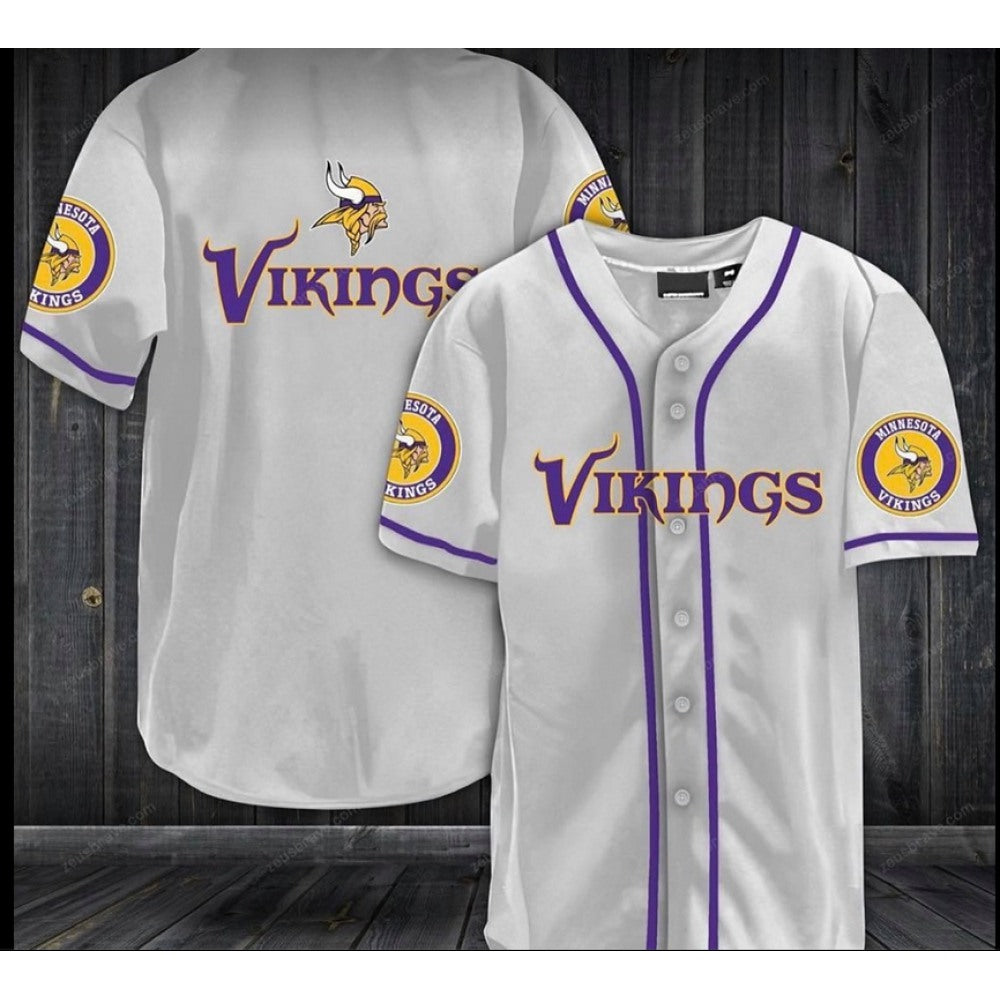 Men's Minnesota Vikings White Stitched Jersey 