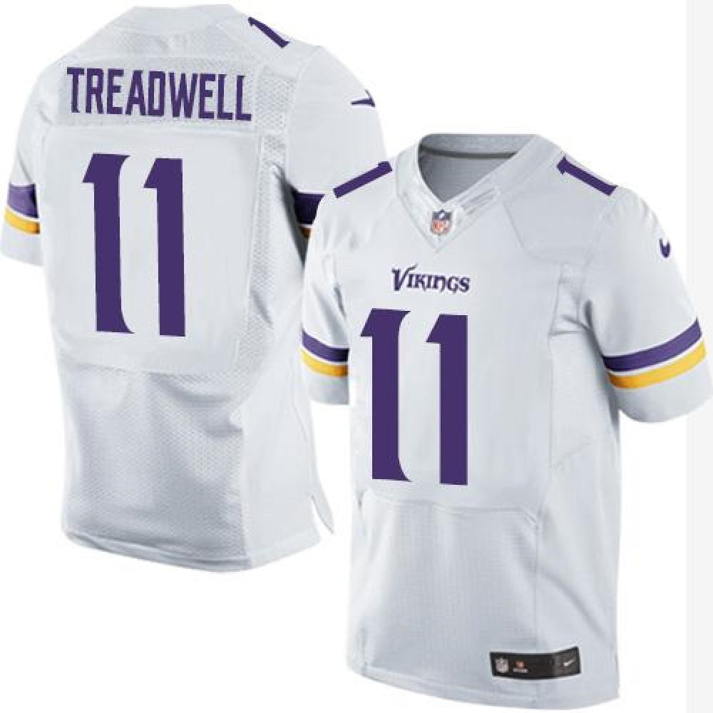 Vikings #11 Laquon Treadwell White Men's Stitched NFL Elite Jersey 