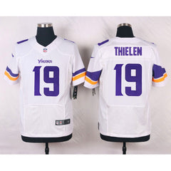 Vikings #19 Adam Thielen White Team Color Men's Stitched NFL Elite Jersey 