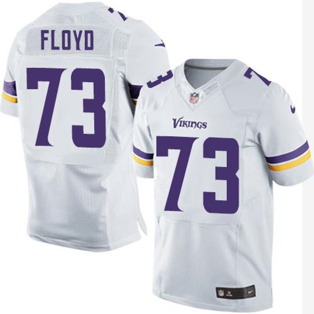 Vikings #73 Sharrif Floyd White Men's Stitched NFL Elite Jersey 