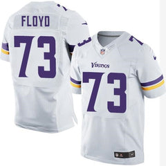 Vikings #73 Sharrif Floyd White Men's Stitched NFL Elite Jersey 
