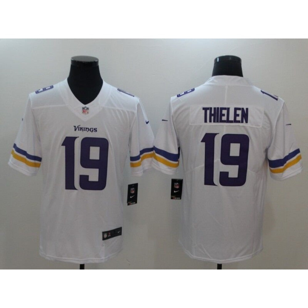 Men's Minnesota Vikings #19 Adam Thielen White Vapor Untouchable Limited Stitched NFL Jersey 
