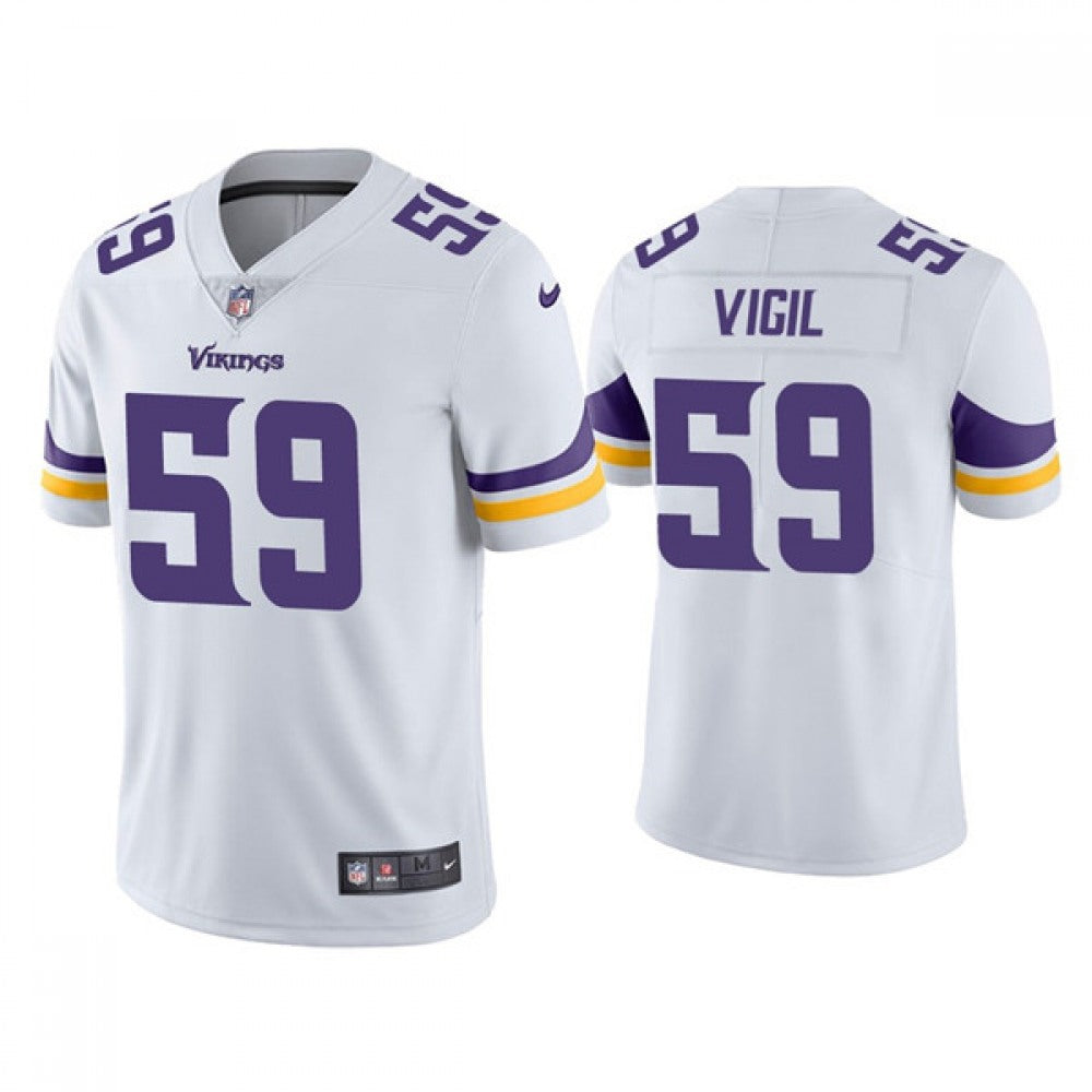 Men's Minnesota Vikings #59 Nick Vigil White Vapor Untouchable Limited Stitched Jersey 