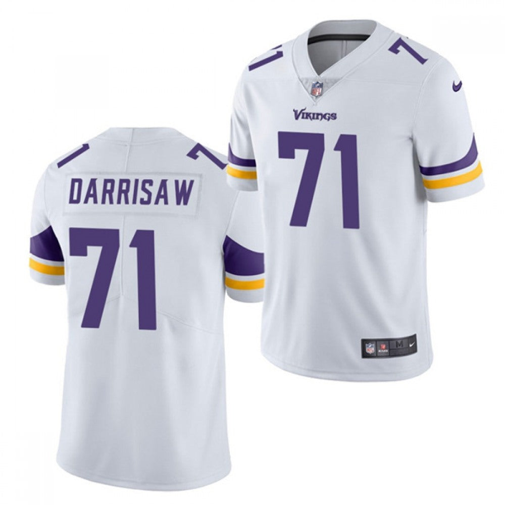 Men's Minnesota Vikings #71 Christian Darrisaw 2021 White Vapor Untouchable Limited Stitched Jersey 