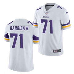 Men's Minnesota Vikings #71 Christian Darrisaw 2021 White Vapor Untouchable Limited Stitched Jersey 