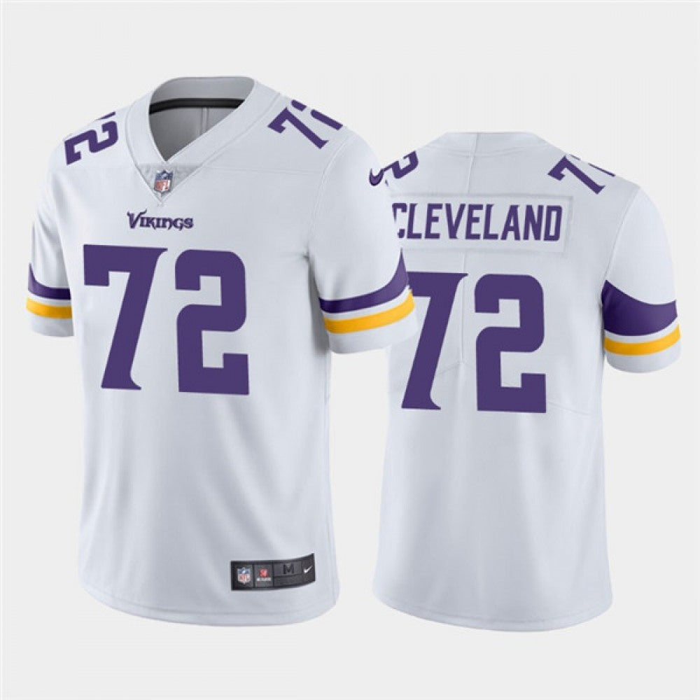 Men's Minnesota Vikings #72 Ezra Cleveland White Vapor Untouchable Limited Stitched NFL Jersey 