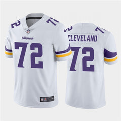 Men's Minnesota Vikings #72 Ezra Cleveland White Vapor Untouchable Limited Stitched NFL Jersey 