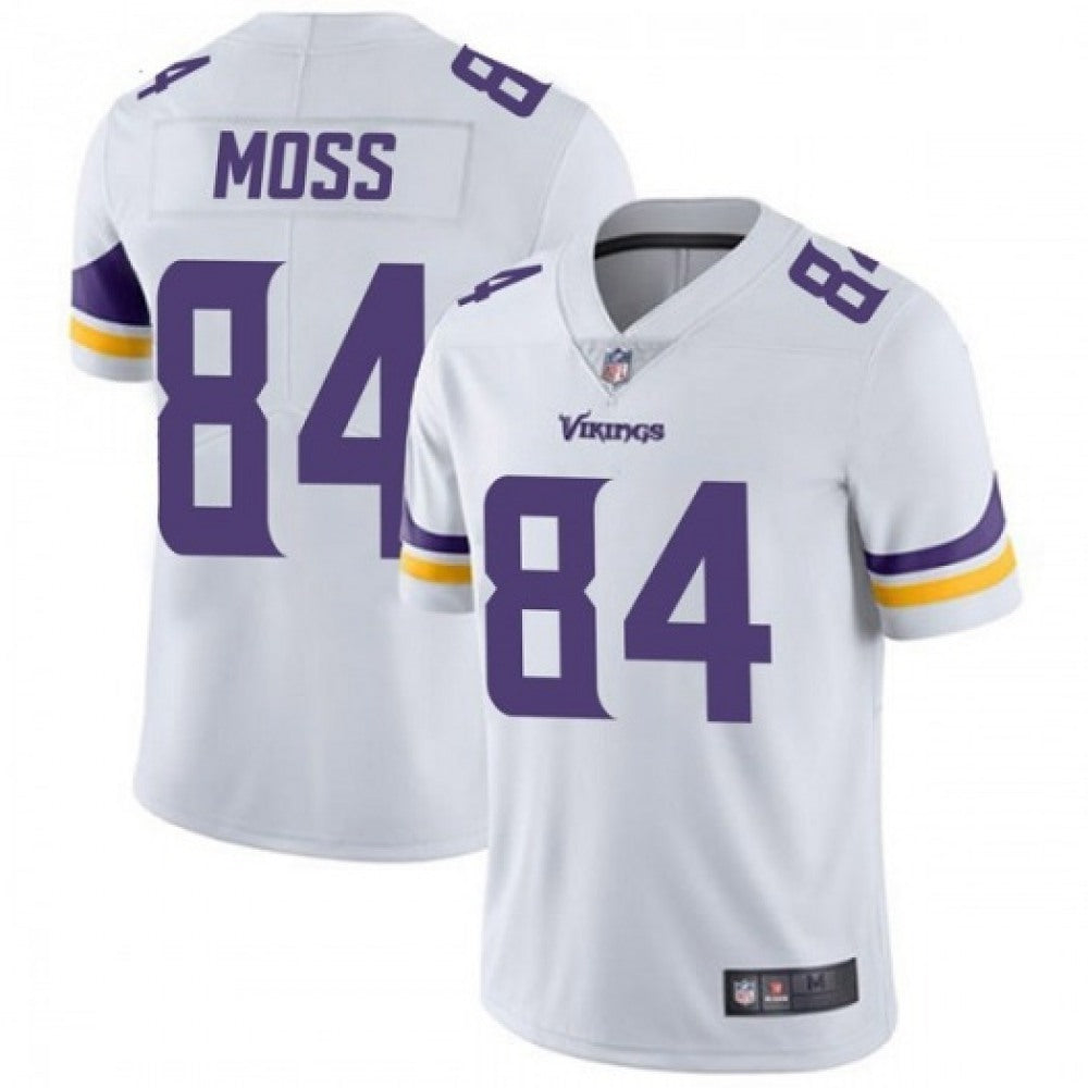 Men's Minnesota Vikings #84 Randy Moss White Vapor Untouchable Limited Stitched NFL Jersey 