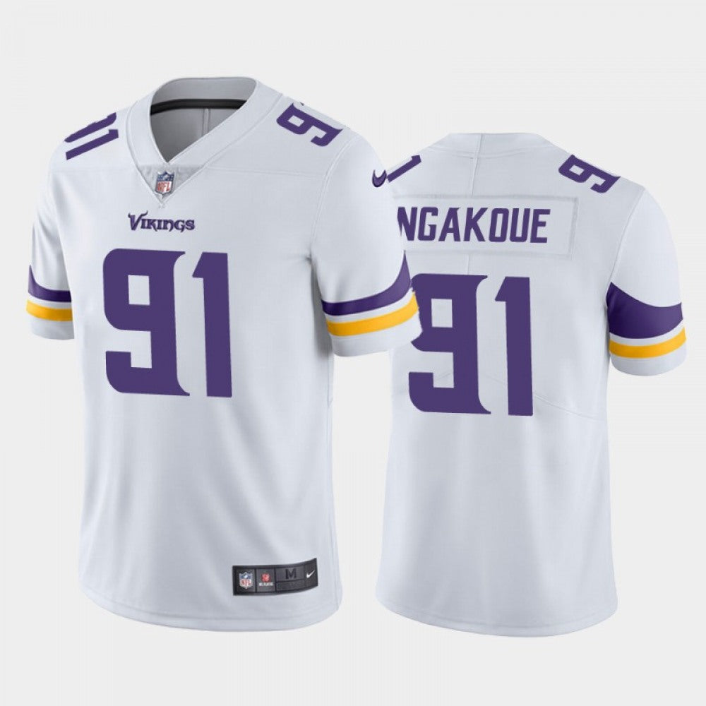 Men's Minnesota Vikings #91 Yannick Ngakoue White Vapor Untouchable Limited Stitched Jersey 