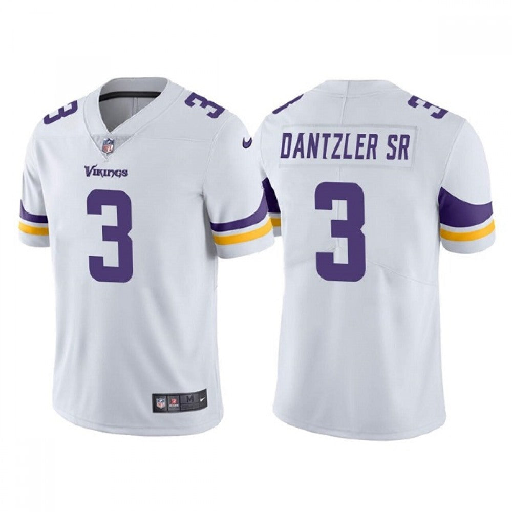 Men's Minnesota Vikings #3 Cameron Dantzler White Vapor Untouchable Stitched Jersey 