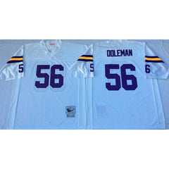 Mitchell And Ness Vikings #56 Chris Doleman White Throwback Stitched NFL Jersey 