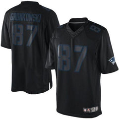 Patriots #87 Rob Gronkowski Black Men's Stitched NFL Impact Limited Jersey 