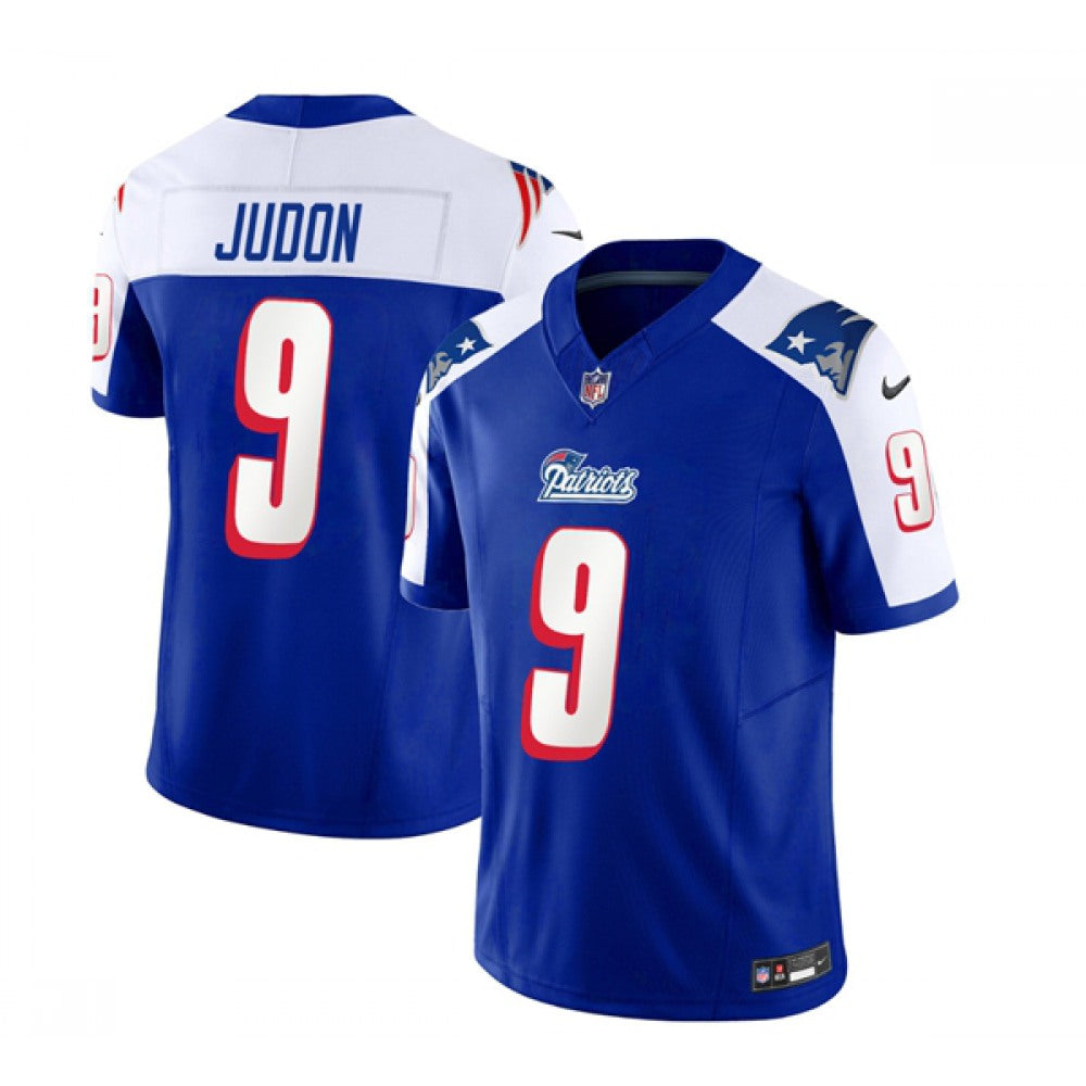Men's New England Patriots #9 Matthew Judon Blue/White 2023 F.U.S.E. Vapor Limited Stitched Football Jersey 