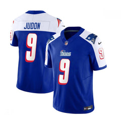 Men's New England Patriots #9 Matthew Judon Blue/White 2023 F.U.S.E. Vapor Limited Stitched Football Jersey 