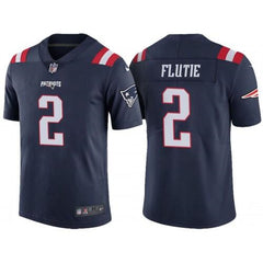 Men's New England Patriots #2 Doug Flutie Navy Stitched NFL Jersey 