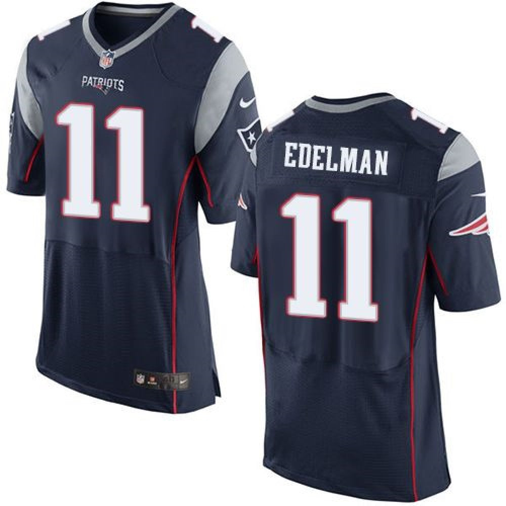 Patriots #11 Julian Edelman Navy Blue Team Color Men's Stitched NFL New Elite Jersey 