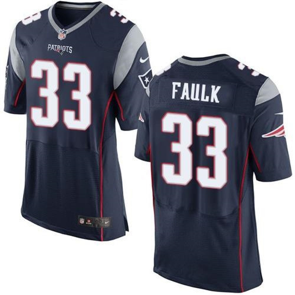 Patriots #33 Kevin Faulk Navy Blue Team Color Men's Stitched NFL New Elite Jersey 