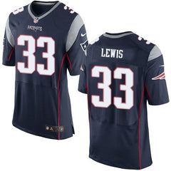 Patriots #33 Dion Lewis Navy Blue Team Color Men's Stitched NFL New Elite Jersey 