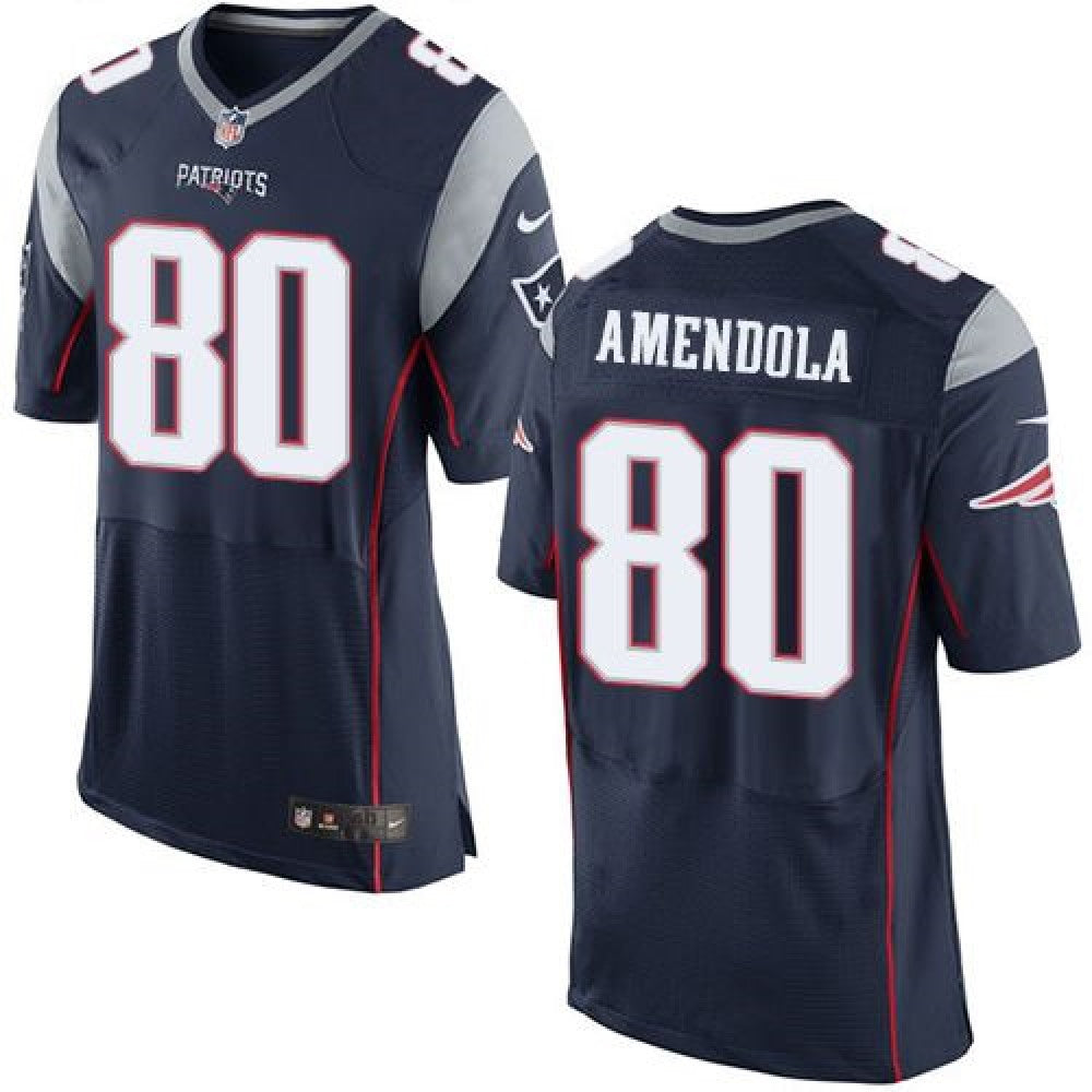 Patriots #80 Danny Amendola Navy Blue Team Color Men's Stitched NFL New Elite Jersey 