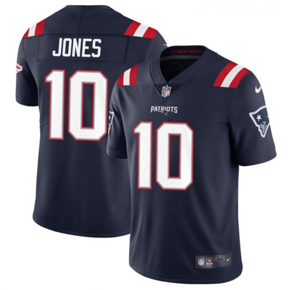 Men's New England Patriots #10 Mac Jones 2021 Navy Vapor Untouchable Limited Stitched NFL Jersey 