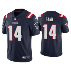 Men's New England Patriots #14 Mohamed Sanu 2020 Navy Vapor Untouchable Limited Stitched NFL Jersey 