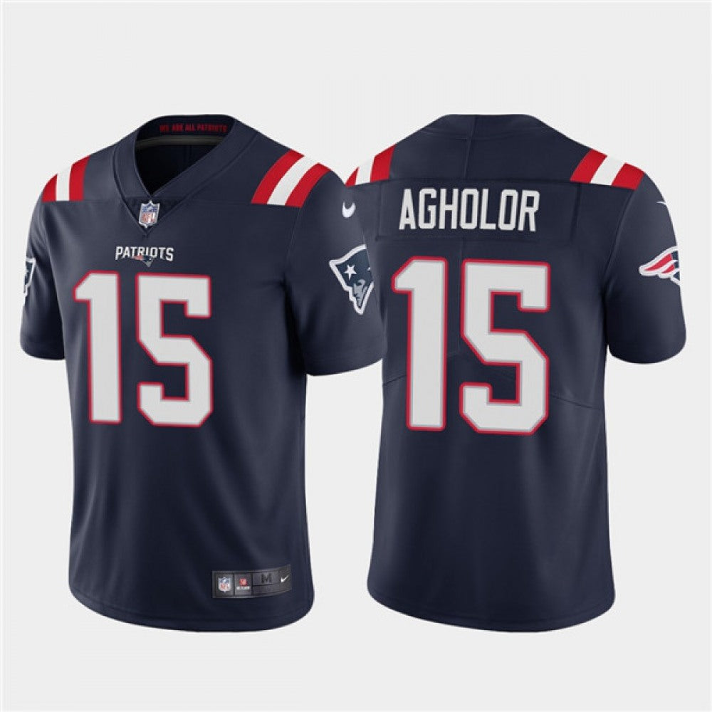 Men's New England Patriots #15 Nelson Agholor Navy Vapor Untouchable Limited Stitched Jersey 