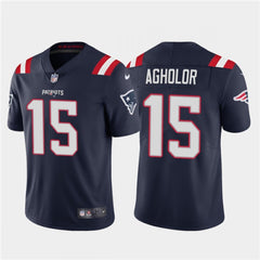 Men's New England Patriots #15 Nelson Agholor Navy Vapor Untouchable Limited Stitched Jersey 