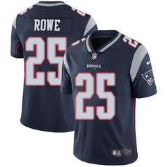 Men's New England Patriots #25 Eric Rowe Navy Blue Vapor Untouchable Limited Stitched NFL Jersey 