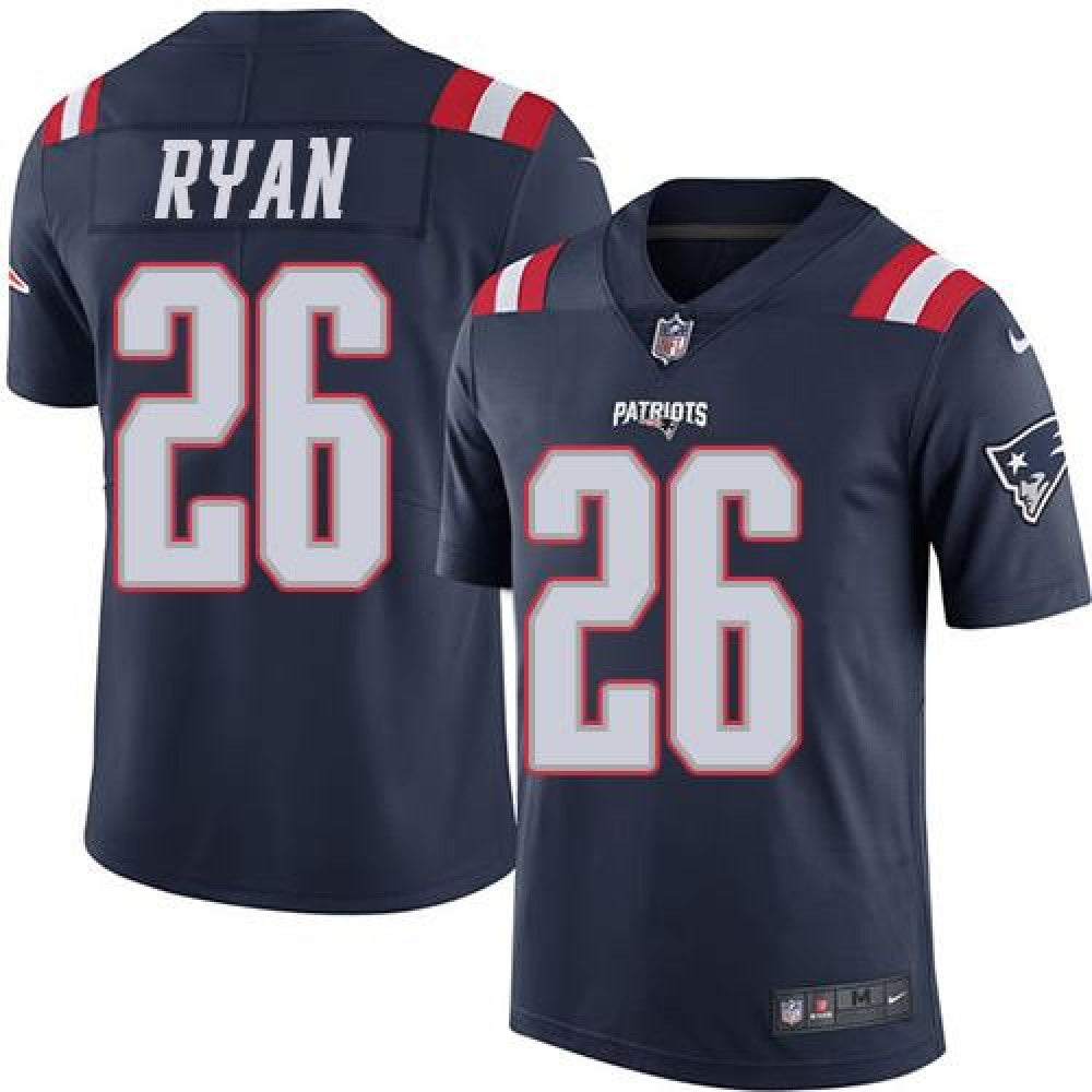 Patriots #26 Logan Ryan Navy Blue Men's Stitched NFL Limited Rush Jersey 