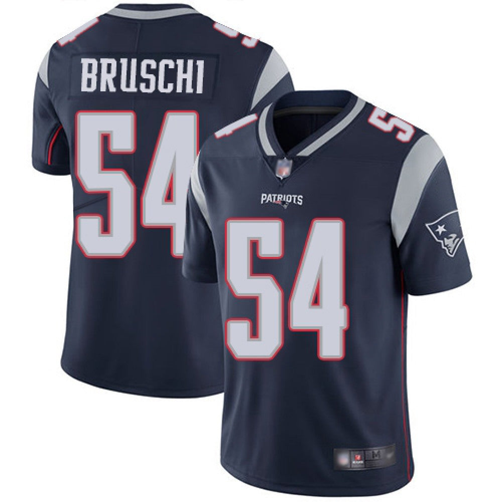 Men's New England Patriots #54 Tedy Bruschi Navy Limited Stitched NFL Jersey 