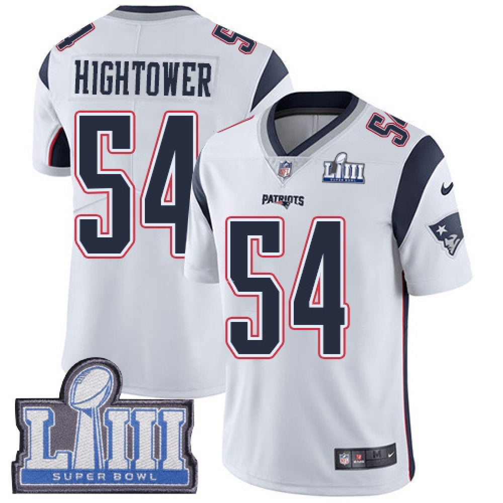 Men's New England Patriots #54 Dont'a Hightower Navy Blue Super Bowl LIII Vapor Untouchable Limited Stitched NFL Jersey 