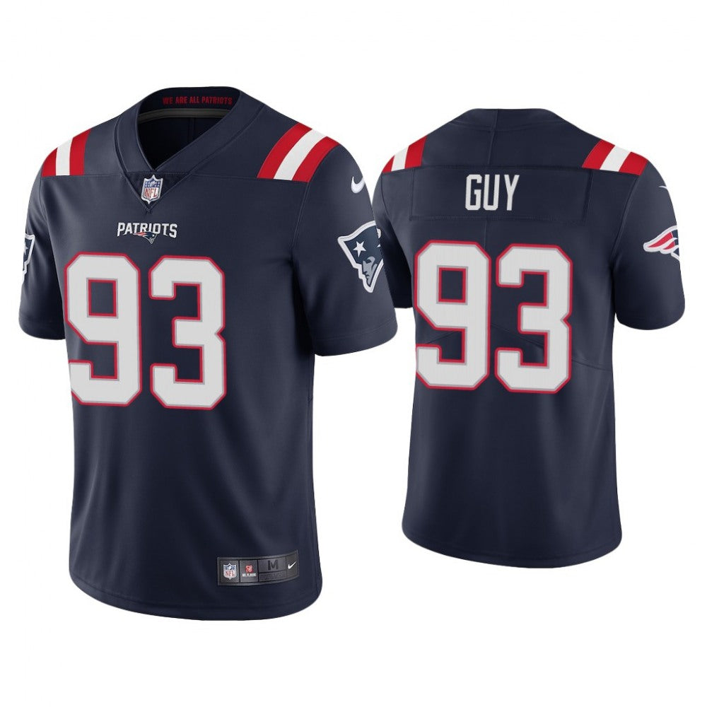 Men's New England Patriots #93 Lawrence Guy 2020 Navy Vapor Untouchable Limited Stitched NFL Jersey 
