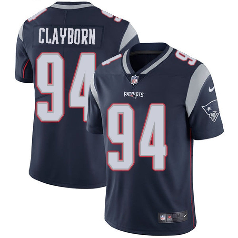 Men's New England Patriots #94 Adrian Clayborn Navy Blue Vapor Untouchable Limited Stitched NFL Jersey 