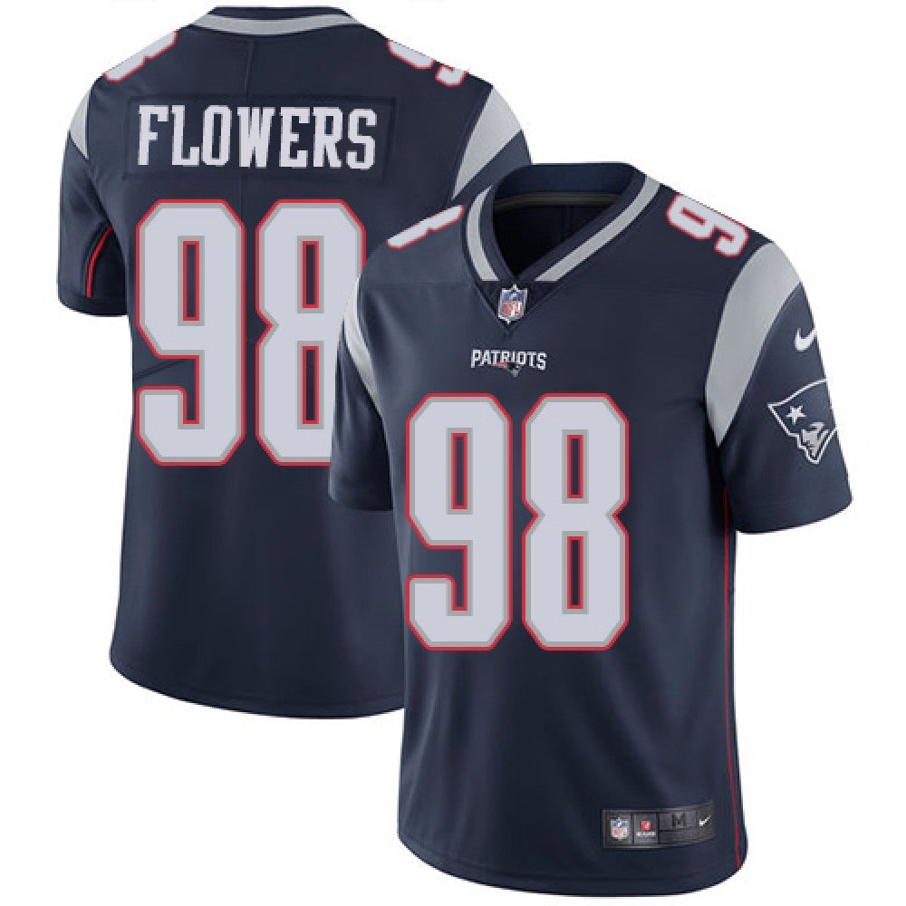 Men's New England Patriots #98 Trey Flowers Navy Blue Vapor Untouchable Limited Stitched NFL Jersey 
