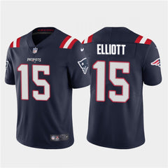 Men's New England Patriots #15 Ezekiel Elliott Navy Vapor Untouchable Stitched Football Jersey 