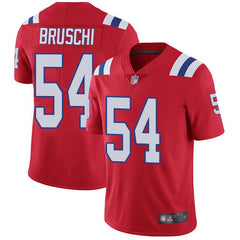Men's New England Patriots #54 Tedy Bruschi Red Limited Stitched NFL Jersey 