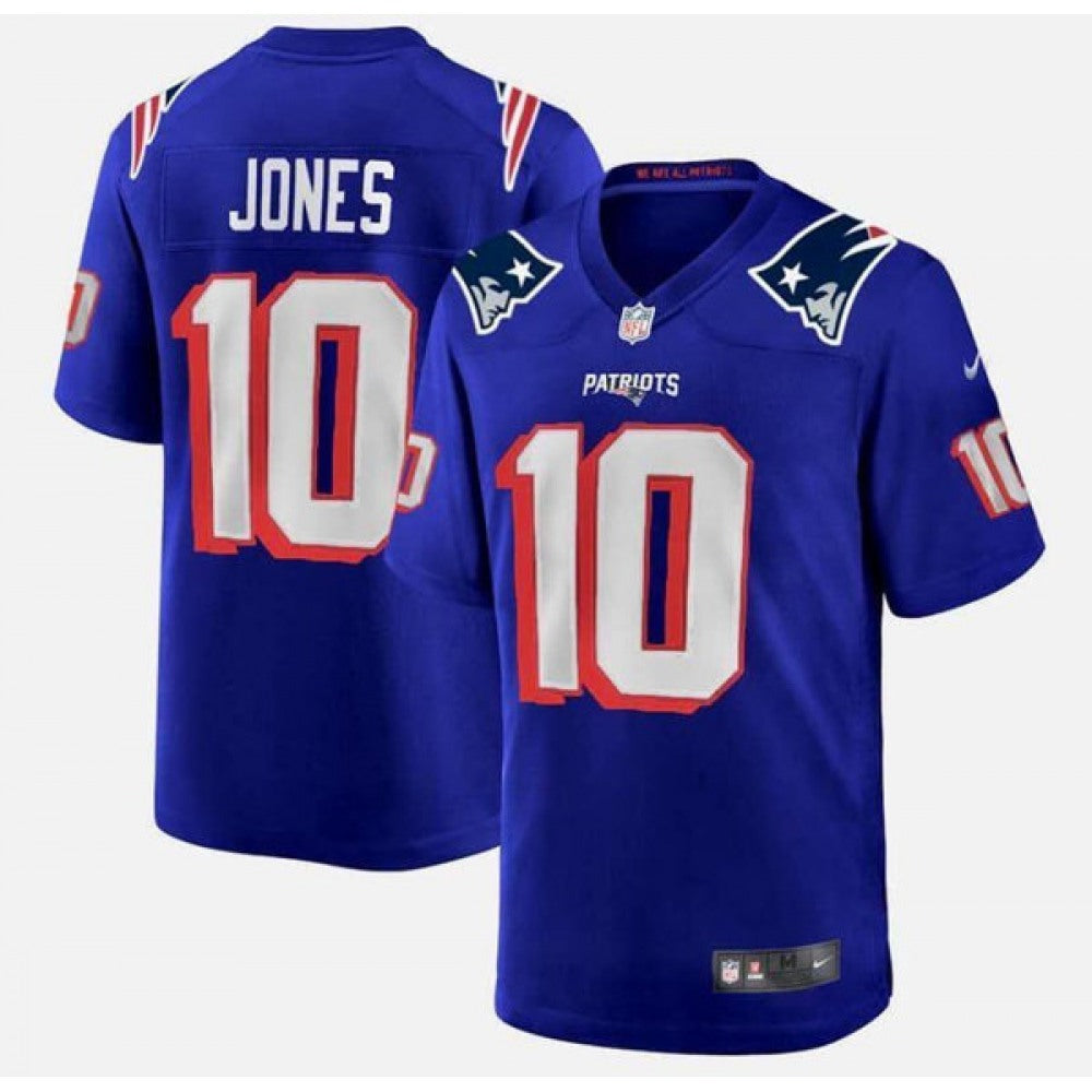 Men's New England Patriots #10 Mac Jones Royal Stitched Jersey 