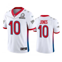 Men's New England Patriots #10 Mac Jones 2022 White Pro Bowl Stitched Jersey 