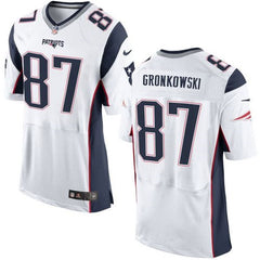 Patriots #87 Rob Gronkowski White Men's Stitched NFL New Elite Jersey 