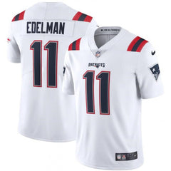 Men's New England Patriots #11 Julian Edelman 2020 White Vapor Untouchable Limited Stitched NFL Jersey 