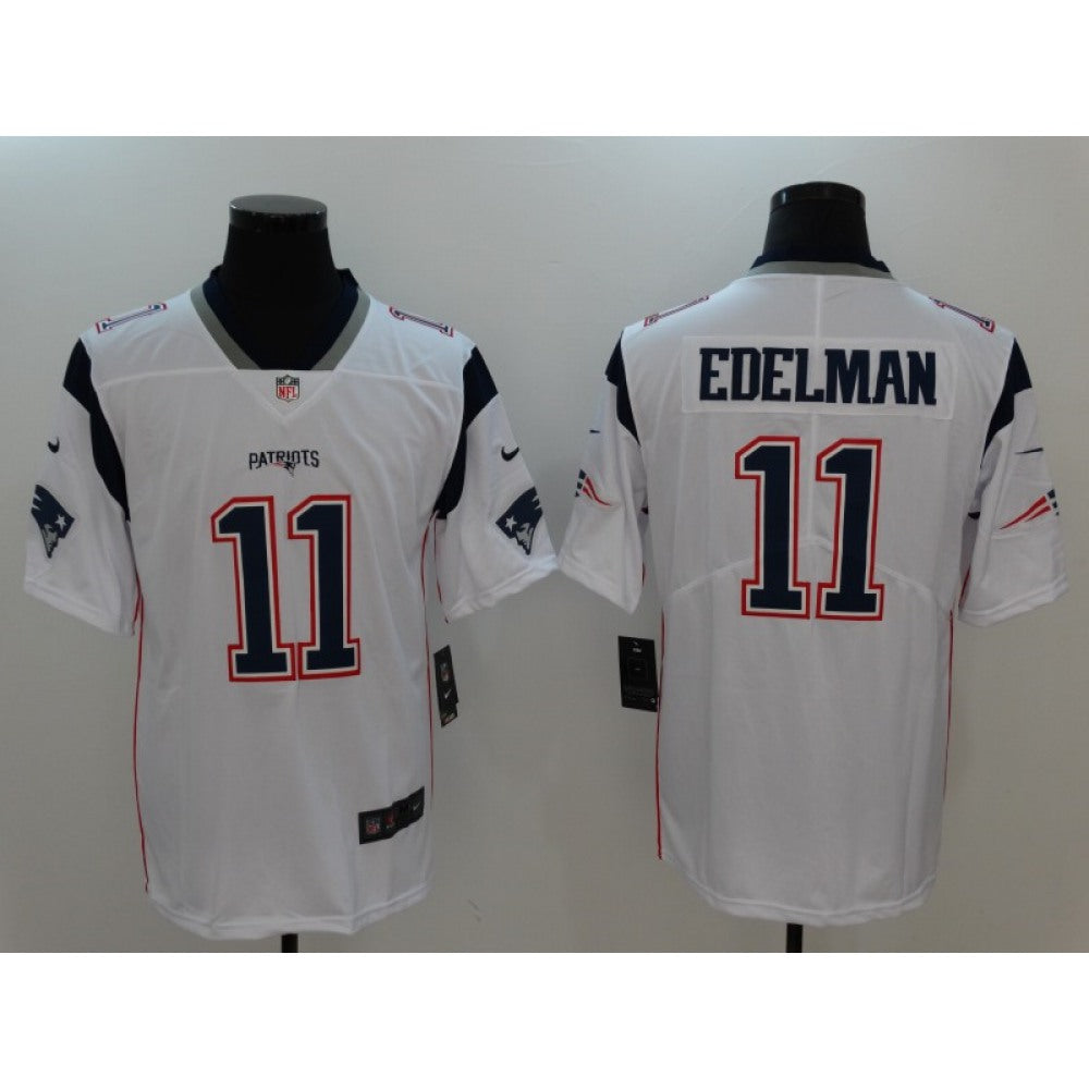 Men's New England Patriots #11 Julian Edelman White Vapor Untouchable Player Limited Jersey 