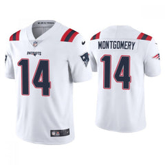 Men's New England Patriots #14 Ty Montgomery White Vapor Untouchable Limited Stitched Jersey 