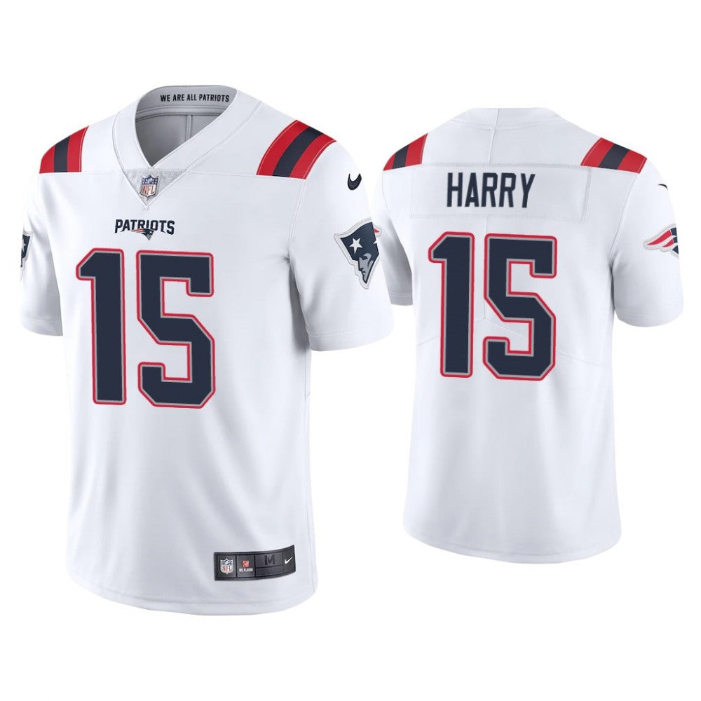 Men's New England Patriots #15 N'Keal Harry 2020 White Vapor Untouchable Limited Stitched NFL Jersey 