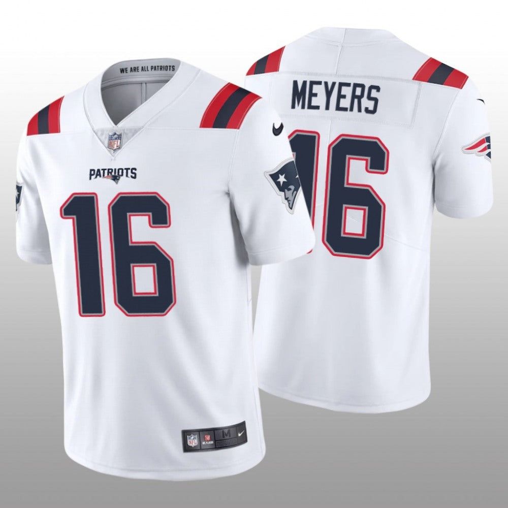 Men's New England Patriots #16 Jakobi Meyers 2020 White Vapor Untouchable Limited Stitched NFL Jersey 