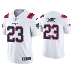 Men's New England Patriots #23 Patrick Chung 2020 White Vapor Untouchable Limited Stitched NFL Jersey 