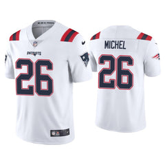 Men's New England Patriots #26 Sony Michel 2020 White Vapor Untouchable Limited Stitched NFL Jersey 