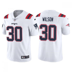 Men's New England Patriots #30 Mack Wilson White Vapor Untouchable Limited Stitched Jersey 