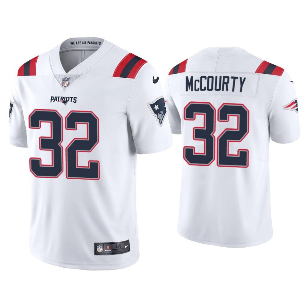 Men's New England Patriots #32 Devin McCourty 2020 White Vapor Untouchable Limited Stitched NFL Jersey 