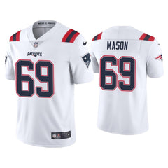 Men's New England Patriots #69 Shaq Mason 2020 White Vapor Untouchable Limited Stitched NFL Jersey 